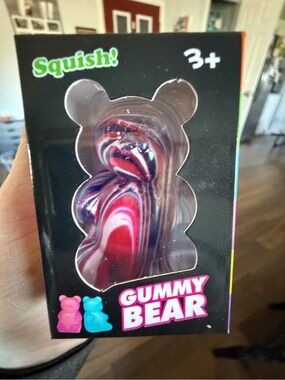 Gummy Bear Squish Toy - Multicolor Swirl